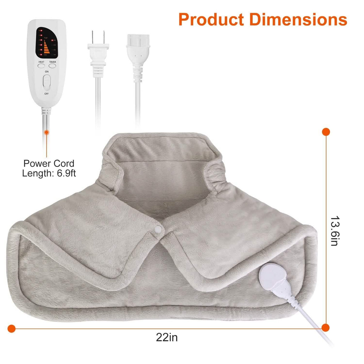 Large Weighted Heating Pad for Neck and Shoulders - A-1 Thread Vault