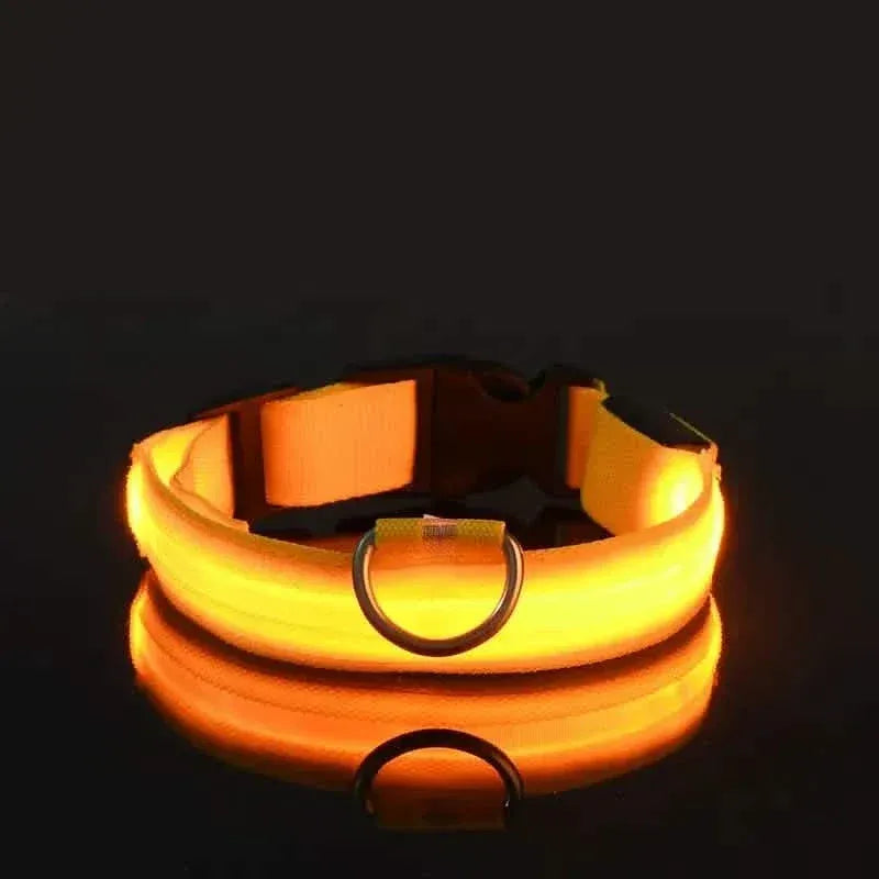 LED Dog Collars Light Adjustable Flashing Luminous Collar Night Anti-Lost - A-1 Thread Vault
