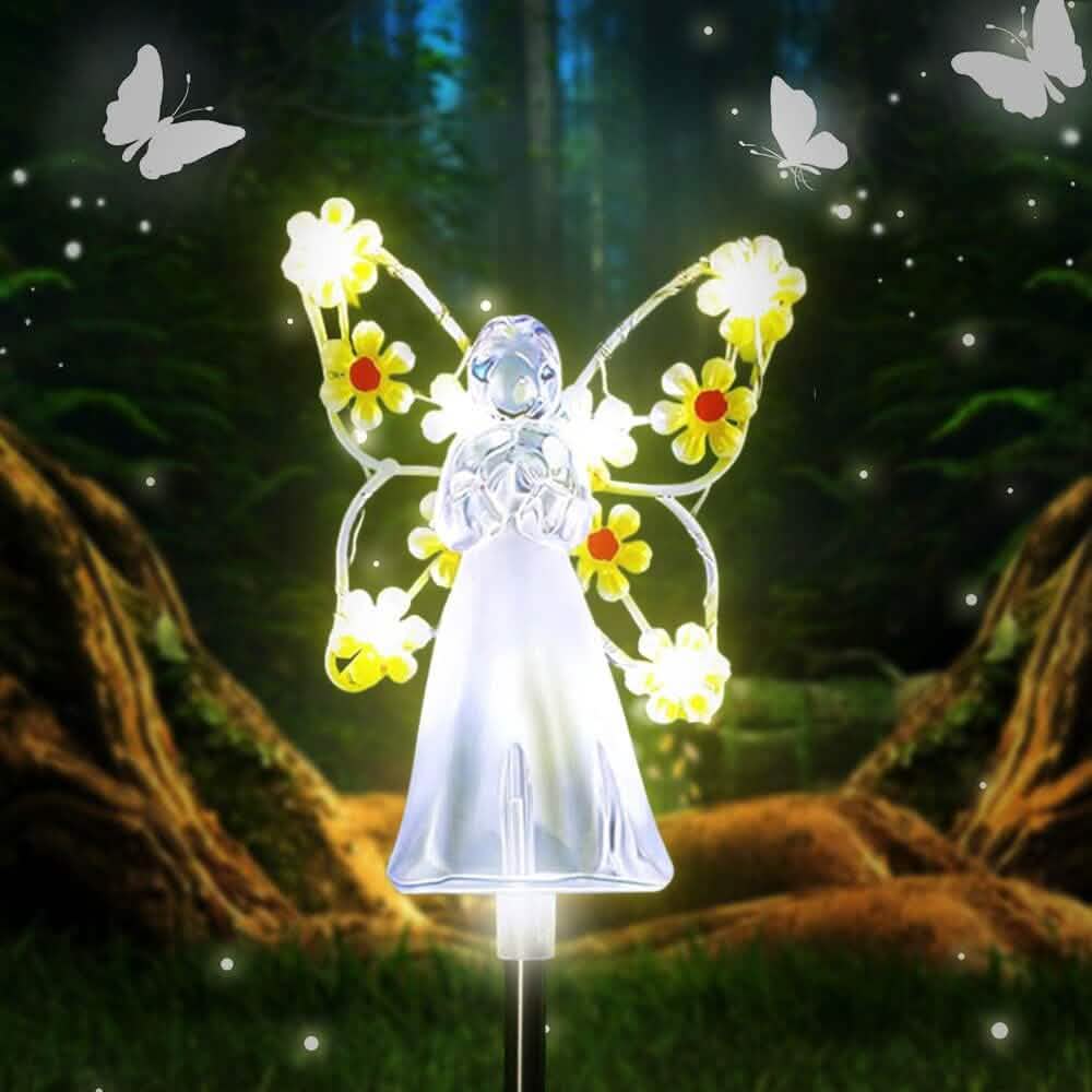 LED Solar Angel Garden Stake Lights - A-1 Thread Vault