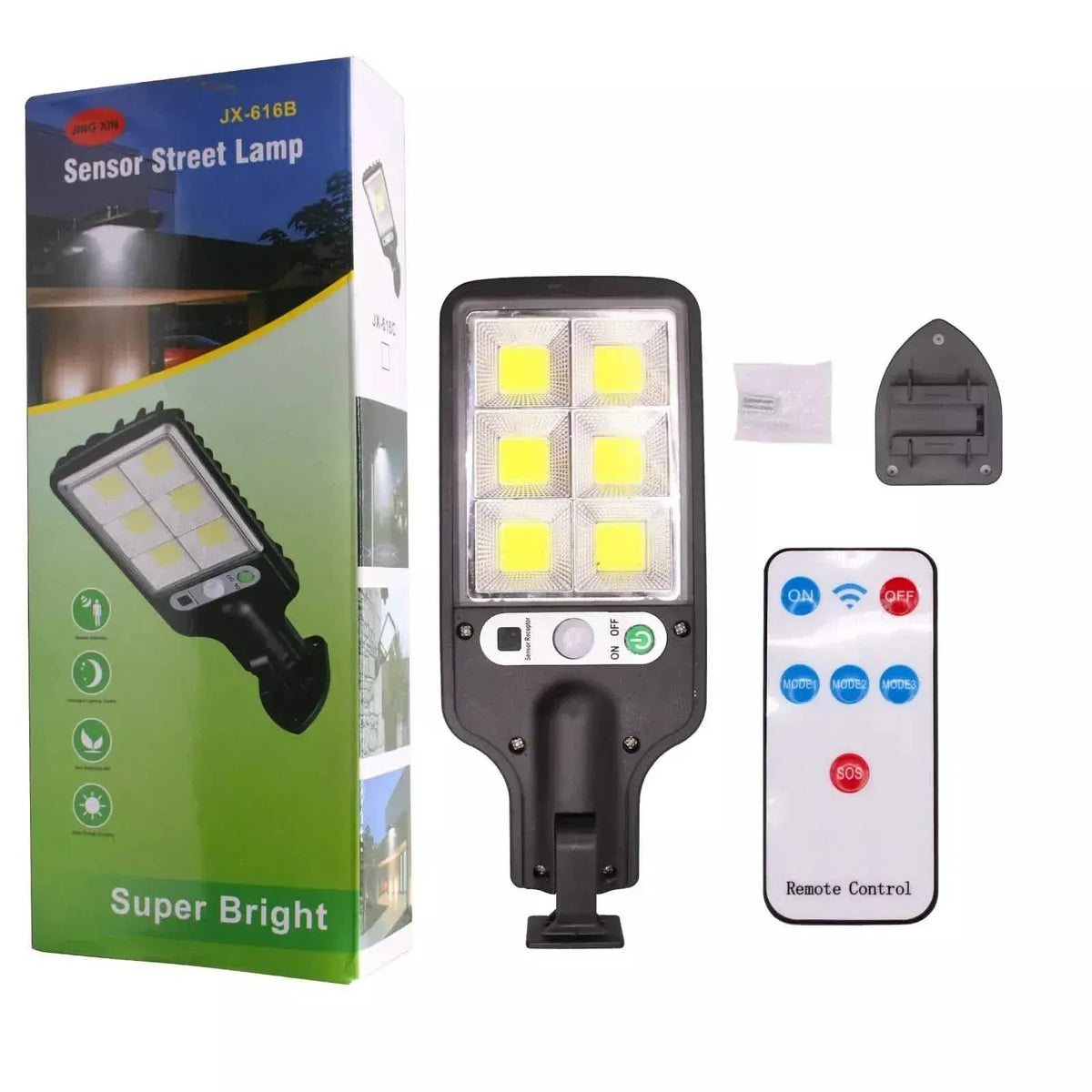 LED Solar Light Motion Sensor 3 Modes Flood Lamp Outdoor Street Wall Yard Garden - A-1 Thread Vault