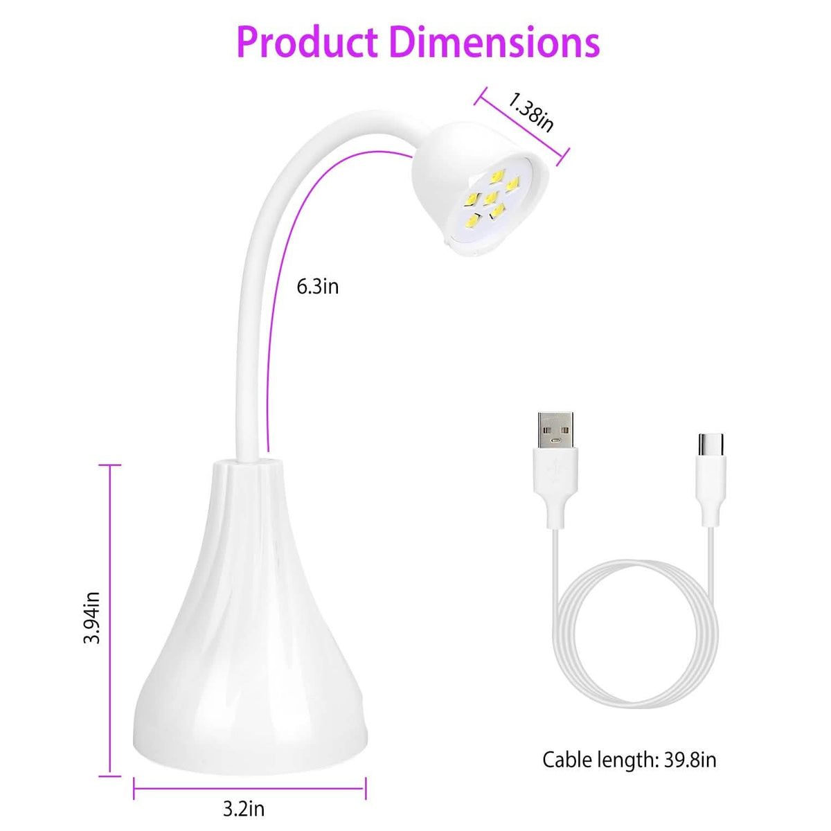 LED UV Nail Lamp Polish Dryer Lamp - A-1 Thread Vault