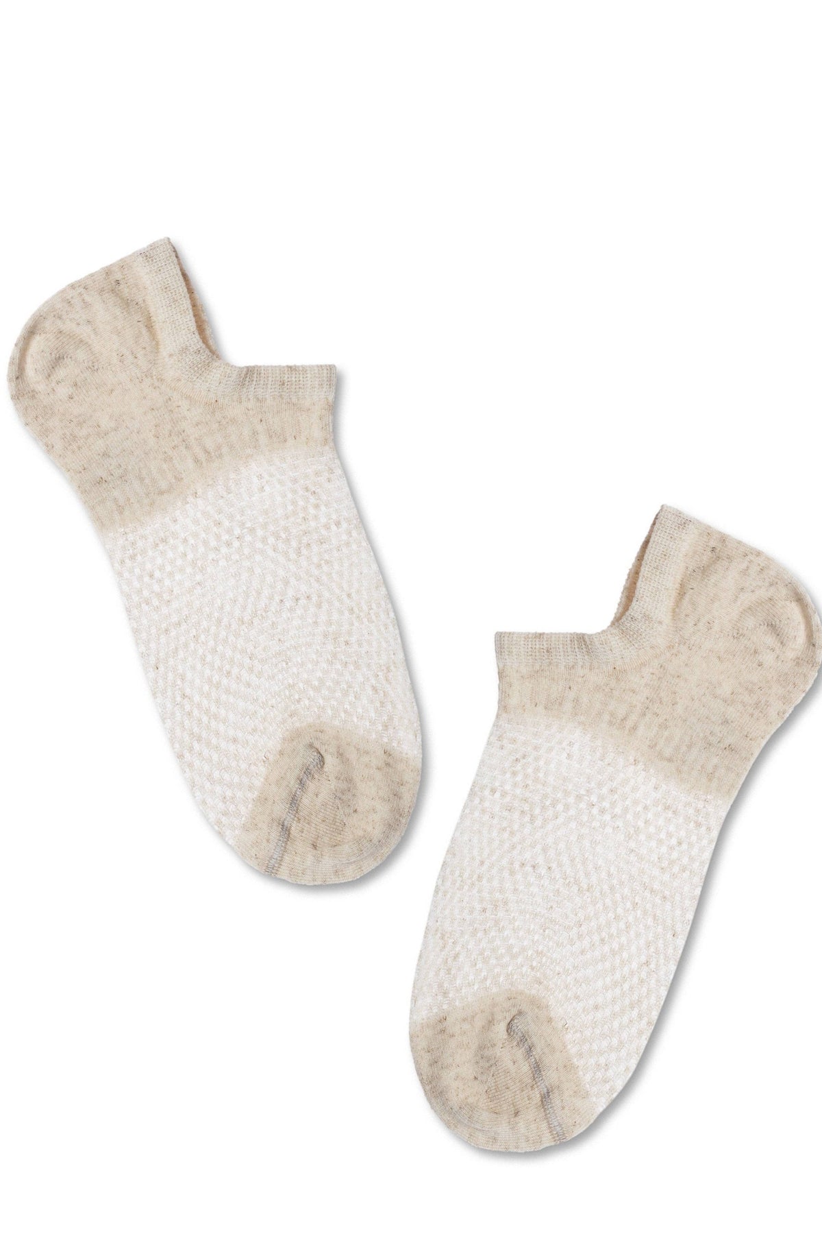 Linen Ankle Socks Conte Active - 251 Openwork “Mesh” Pattern - A-1 Thread Vault