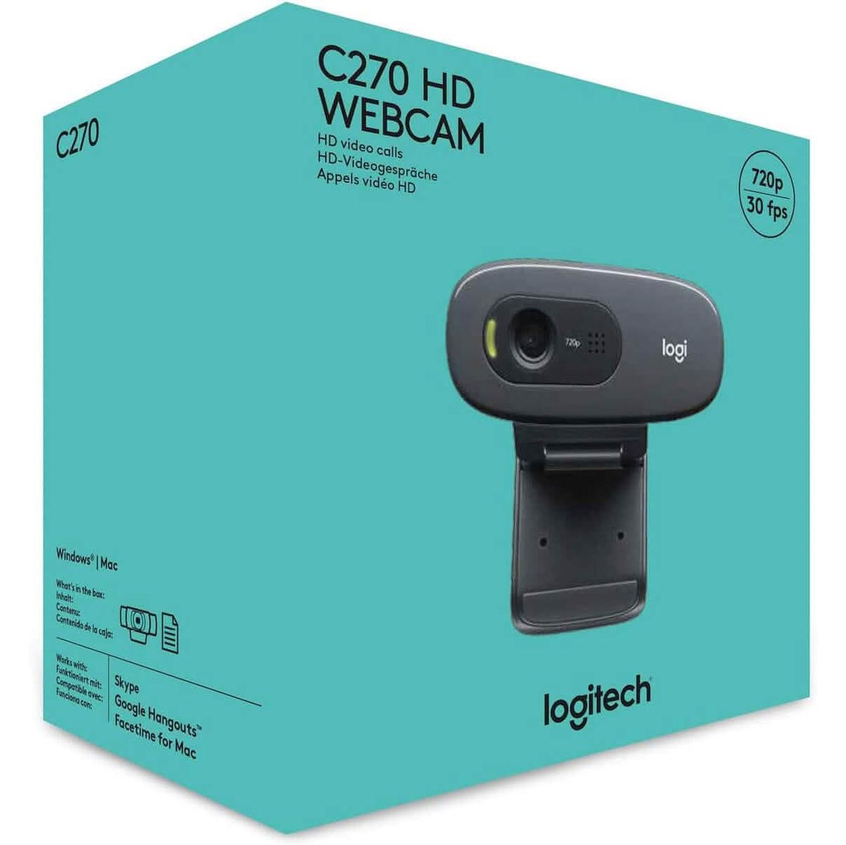 Logitech C270 Webcam with Microphone (Refurbished) - A-1 Thread Vault
