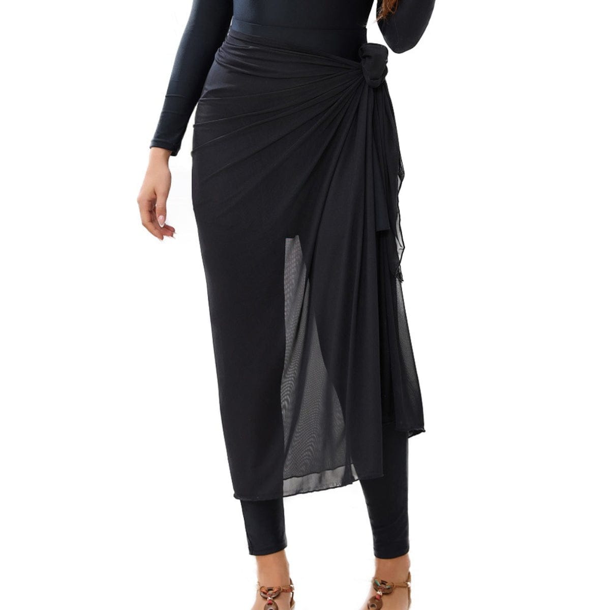 Long Sleeve Peplum Swim Set(MB025) - A-1 Thread Vault