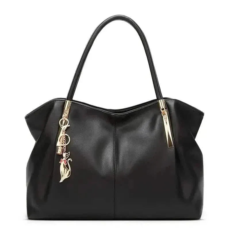 Luxurious Large Capacity Satchel Bag Stylish Top-Handle Design With Pendant - A-1 Thread Vault