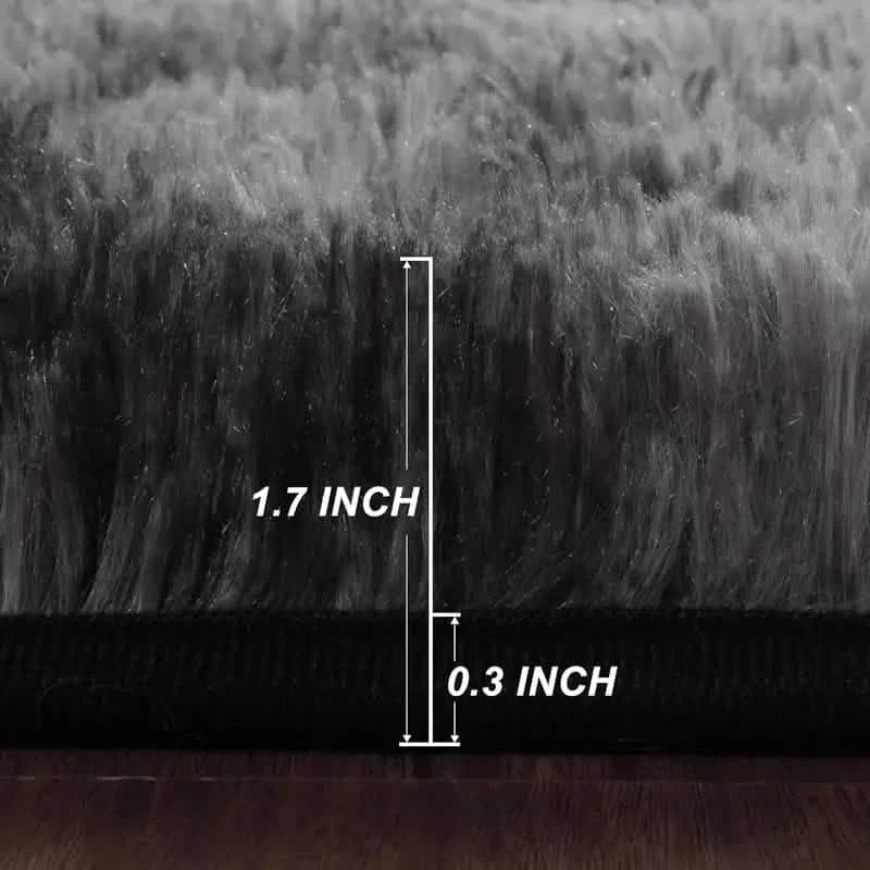 Luxurious Velvet Rectangular Shaggy Plush Carpet Rug - A-1 Thread Vault