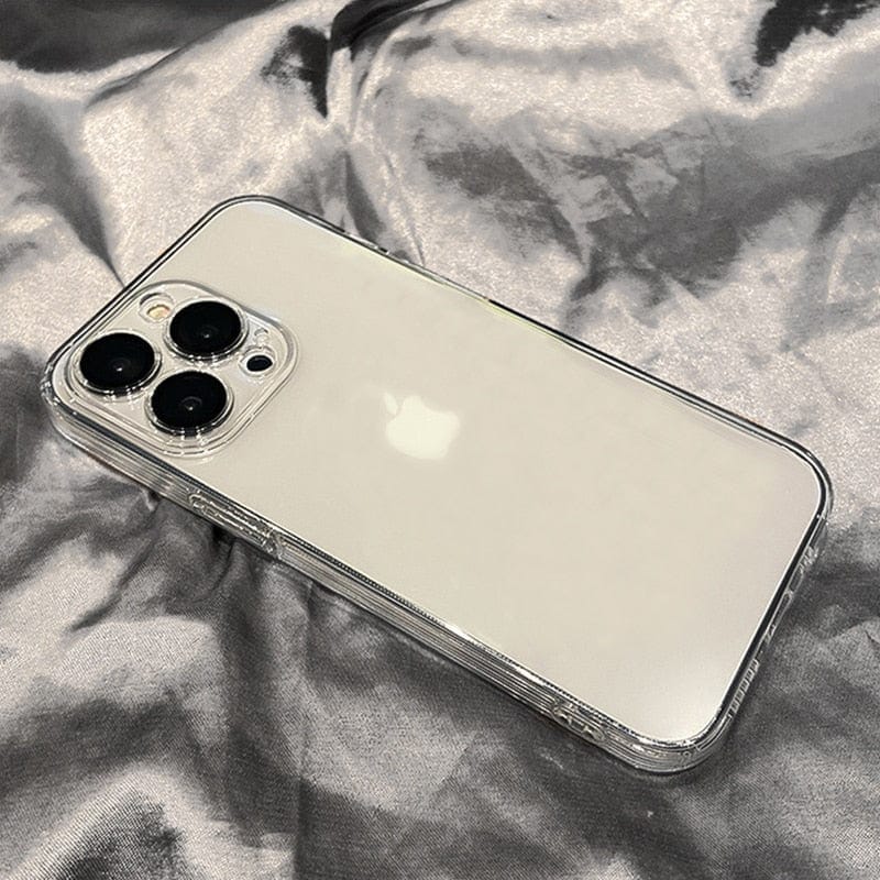 Luxury Plating Square Frame Clear iPhone Case - A-1 Thread Vault
