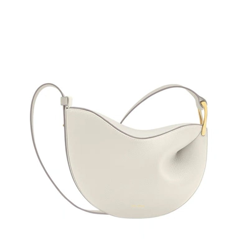 MAC182 Lychee Textured One-Shoulder Crossbody Saddle Bag - A-1 Thread Vault