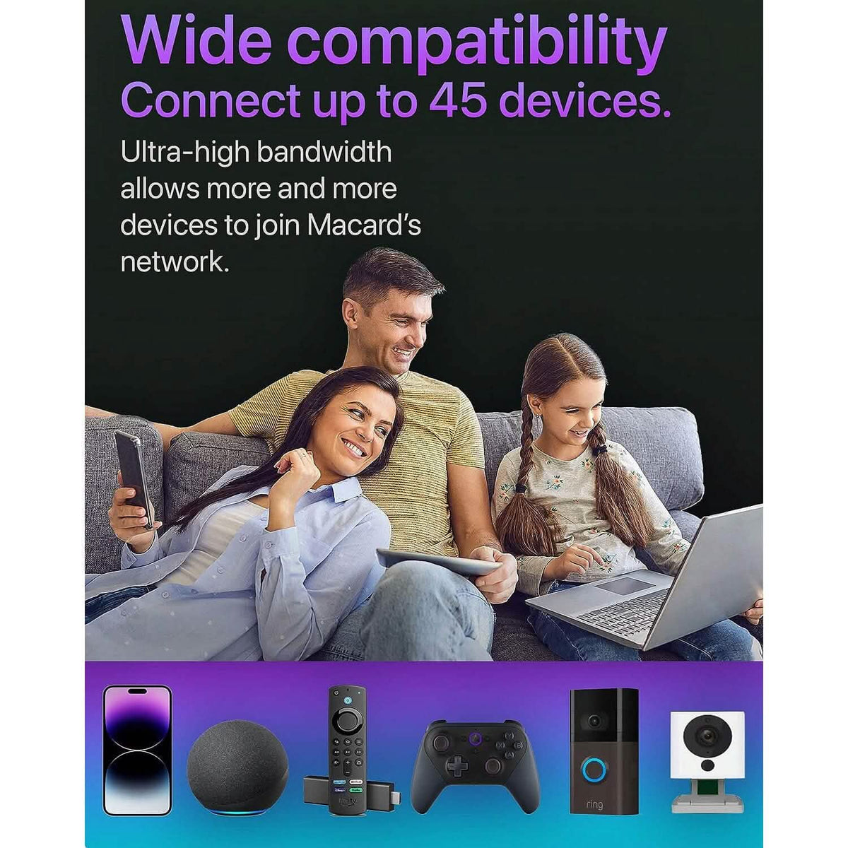 Macard WiFi Extender Booster - 2023 Release Up to 74% Faster (Refurbished) - A-1 Thread Vault