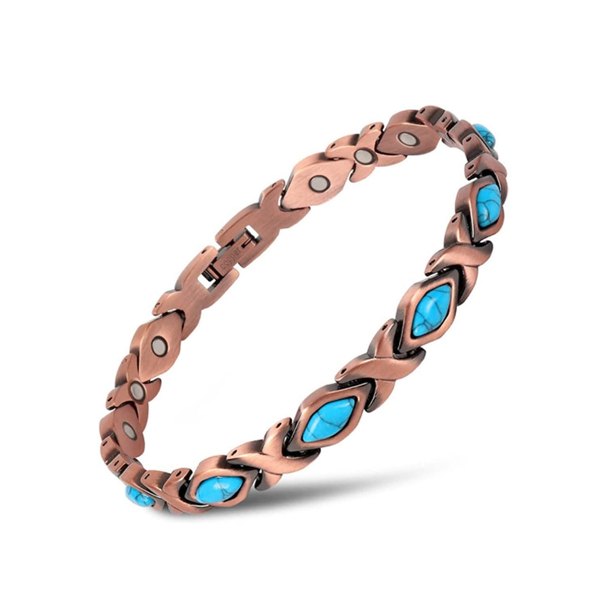 Magnetic Energy Therapy Pain Relief Copper Bracelet Unisex - A-1 Thread Vault