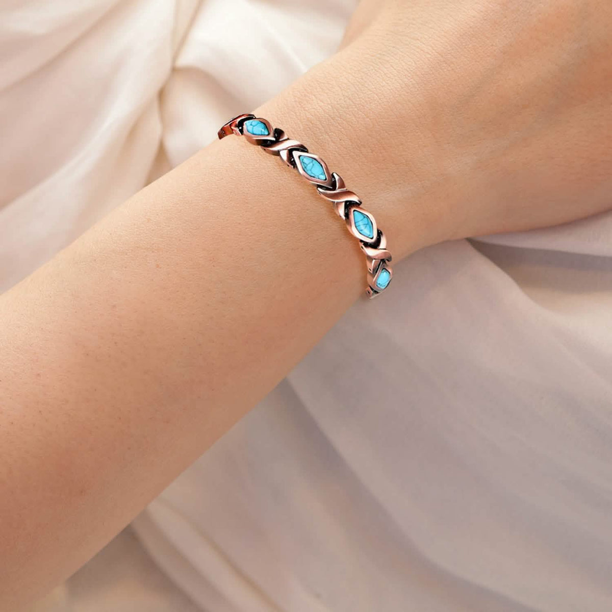 Magnetic Energy Therapy Pain Relief Copper Bracelet Unisex - A-1 Thread Vault