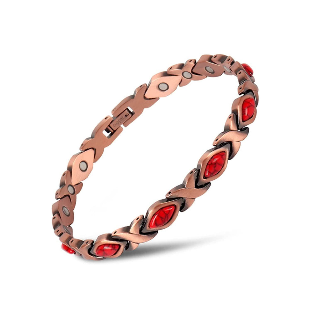 Magnetic Energy Therapy Pain Relief Copper Bracelet Unisex - A-1 Thread Vault