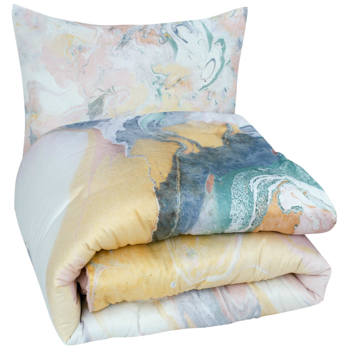 Marble Reversible Comforter Set - A-1 Thread Vault