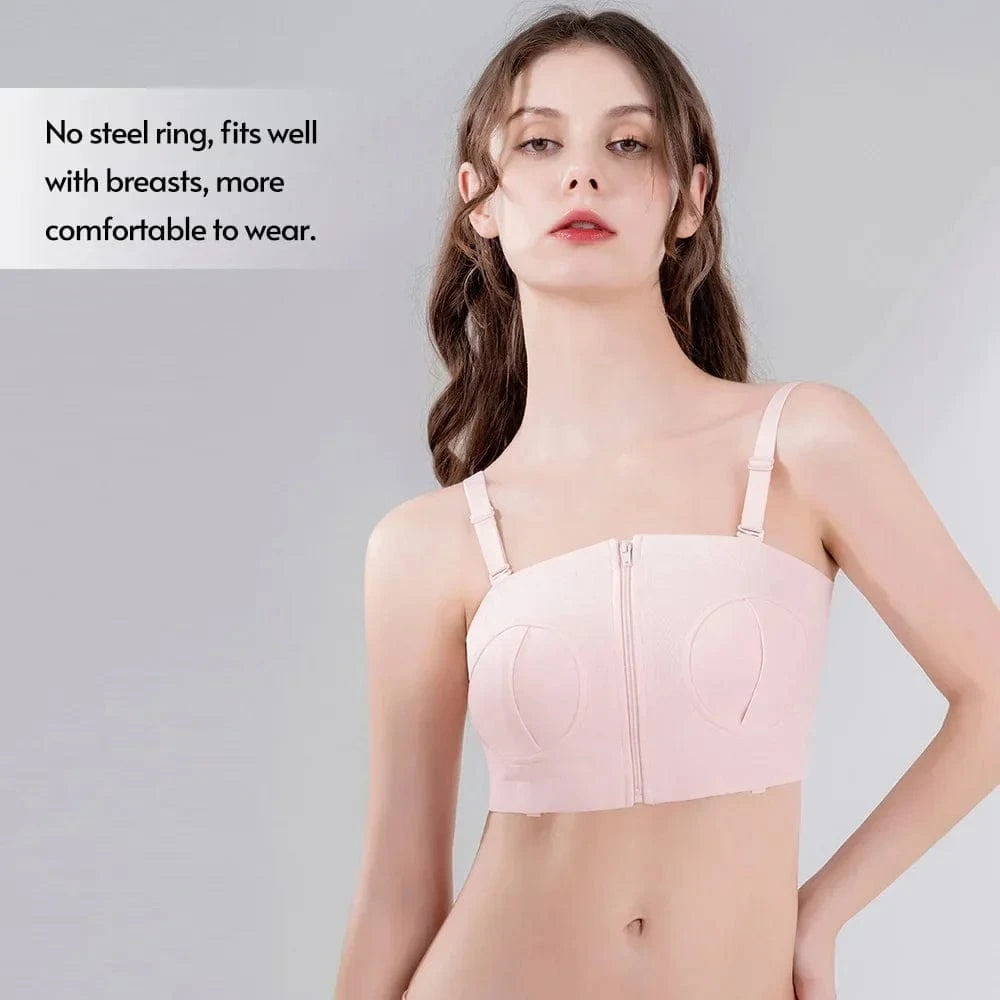 Maternity Bra Hands Free Pumping Bra Adjustable Cotton Breast Pump Bra No Steel Ring Nursing Bra for Breast Pump - A-1 Thread Vault