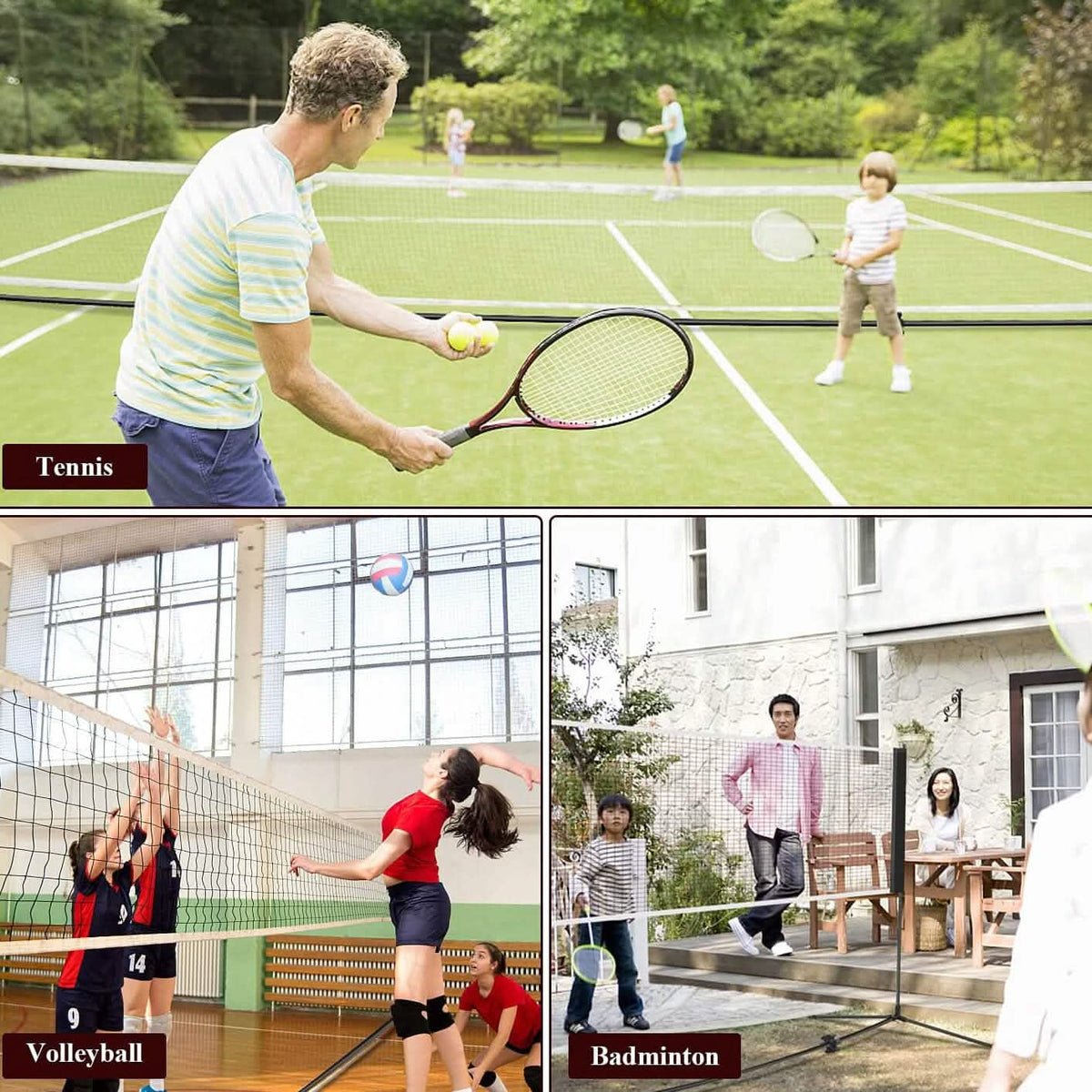 Maxkare 14Ft. Badminton Net Set - A-1 Thread Vault