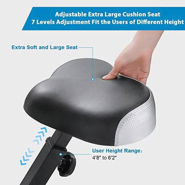 Maxkare MK-4012 Exercise Bike with Arm Resistance Bands - A-1 Thread Vault