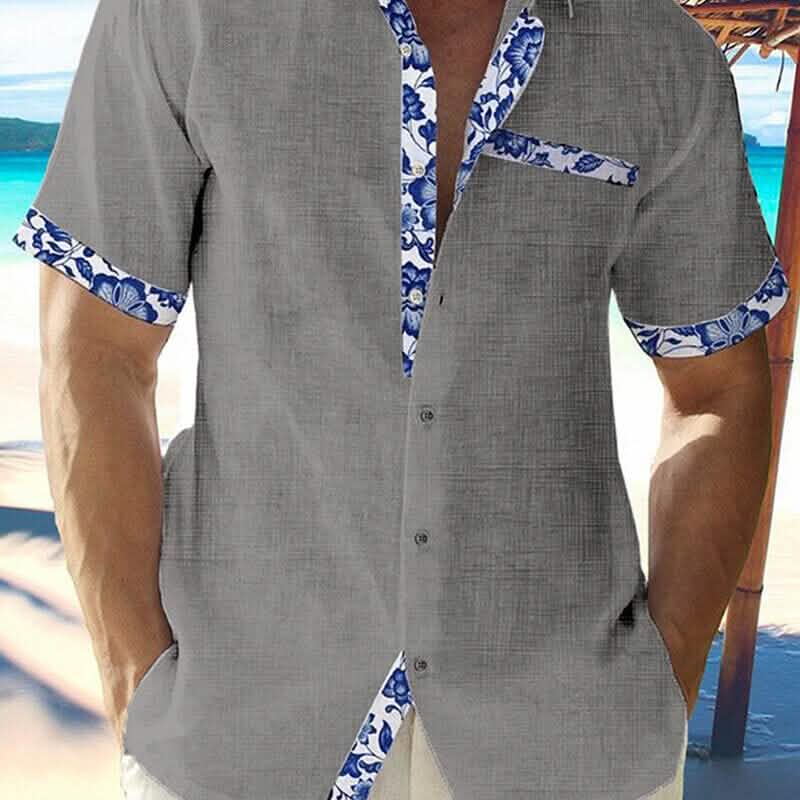 Men Casual Shirt Button Down Short Sleeve - A-1 Thread Vault