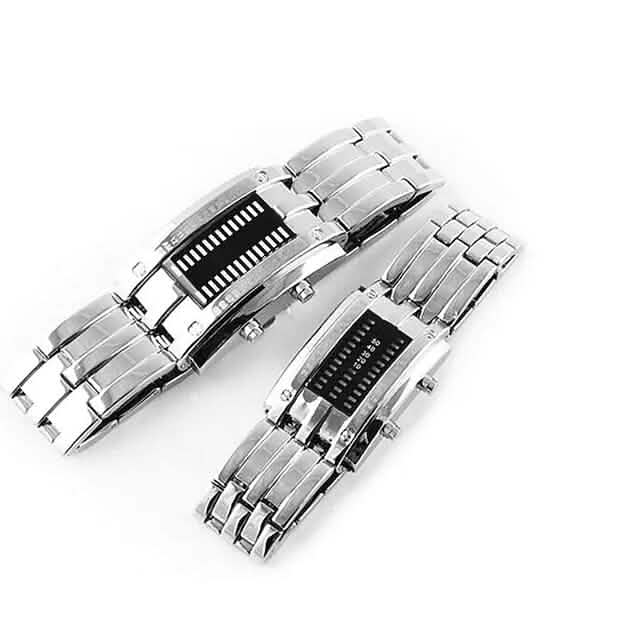 Men LED Light Stainless Steel Sports Watch - A-1 Thread Vault