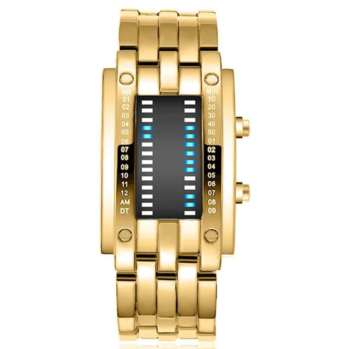 Men LED Light Stainless Steel Sports Watch - A-1 Thread Vault