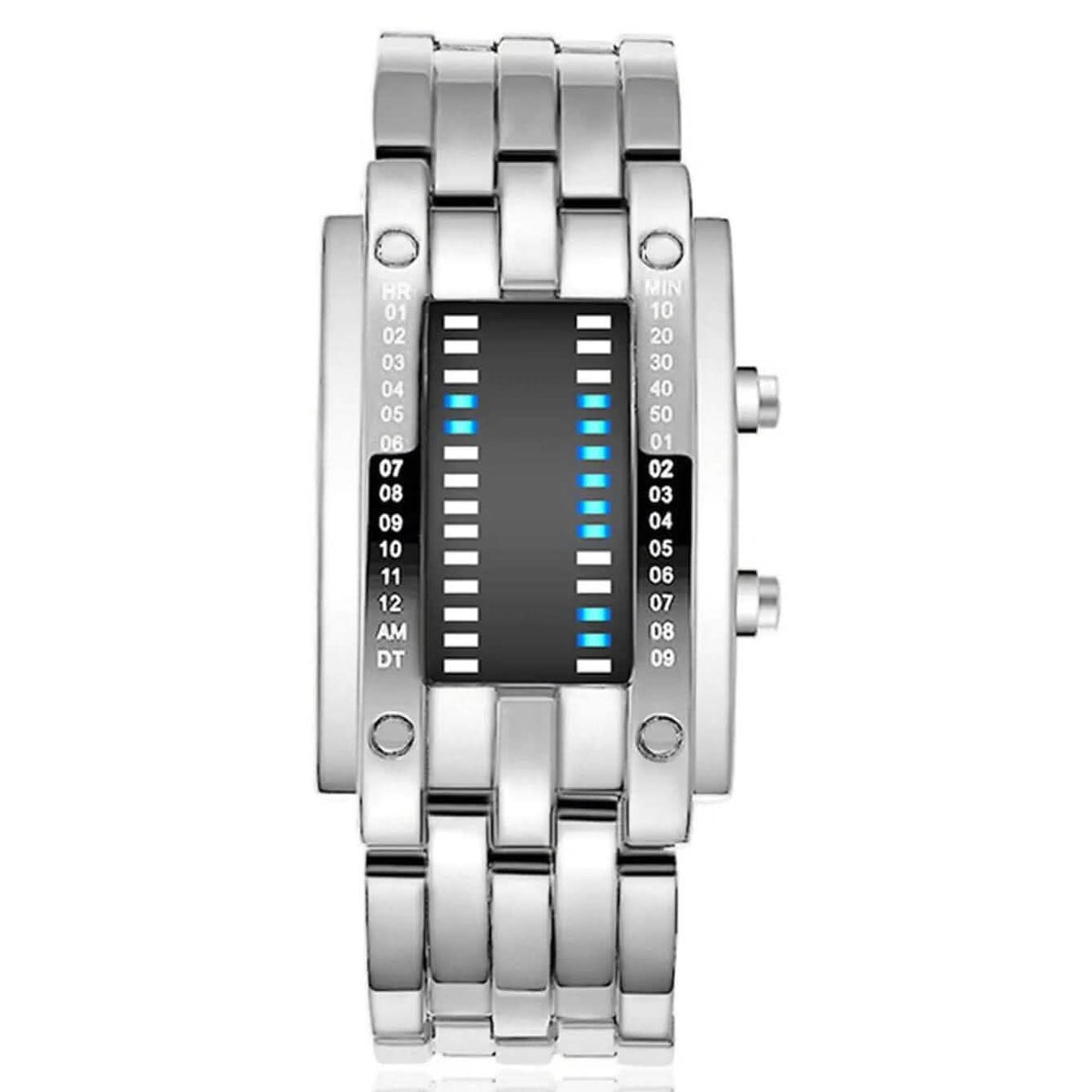 Men LED Light Stainless Steel Sports Watch - A-1 Thread Vault