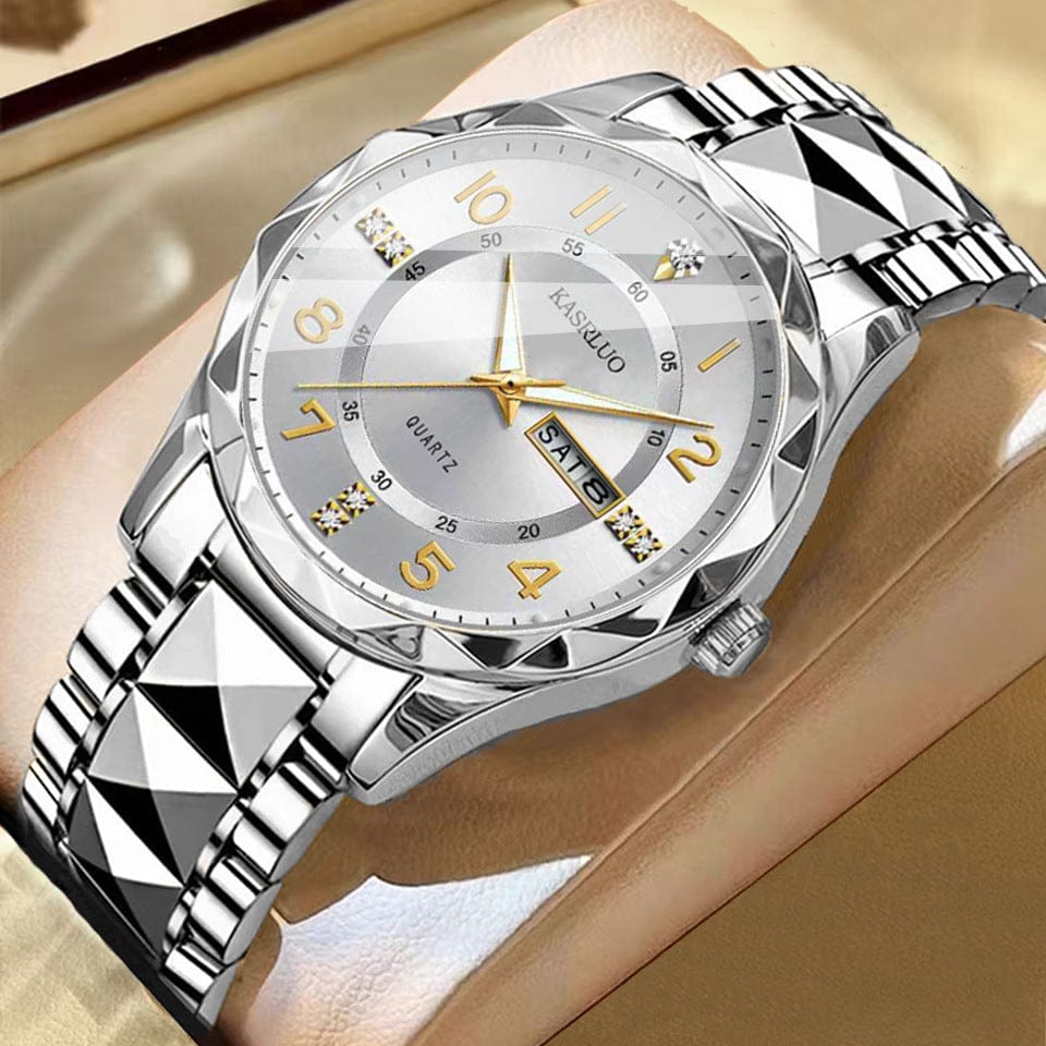Men's Dual Calendar Fashion Waterproof Luminous Quartz Watch - A-1 Thread Vault
