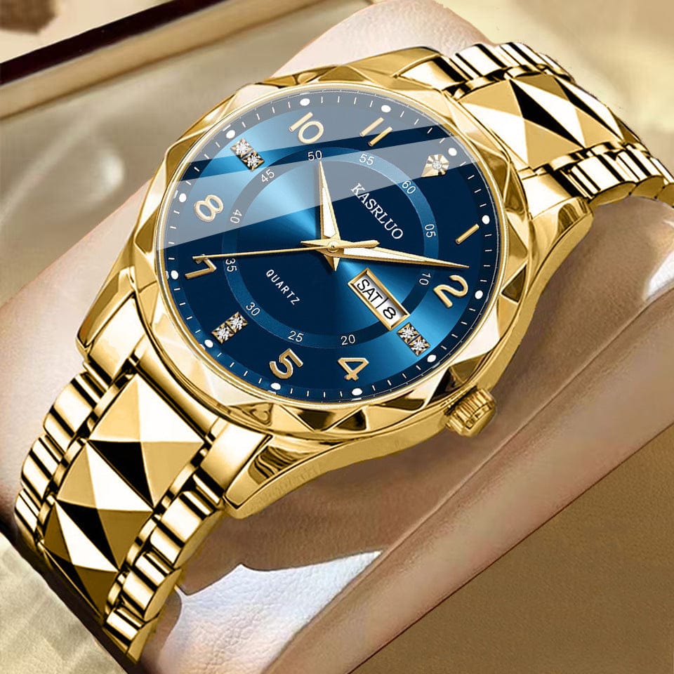 Men's Dual Calendar Fashion Waterproof Luminous Quartz Watch - A-1 Thread Vault