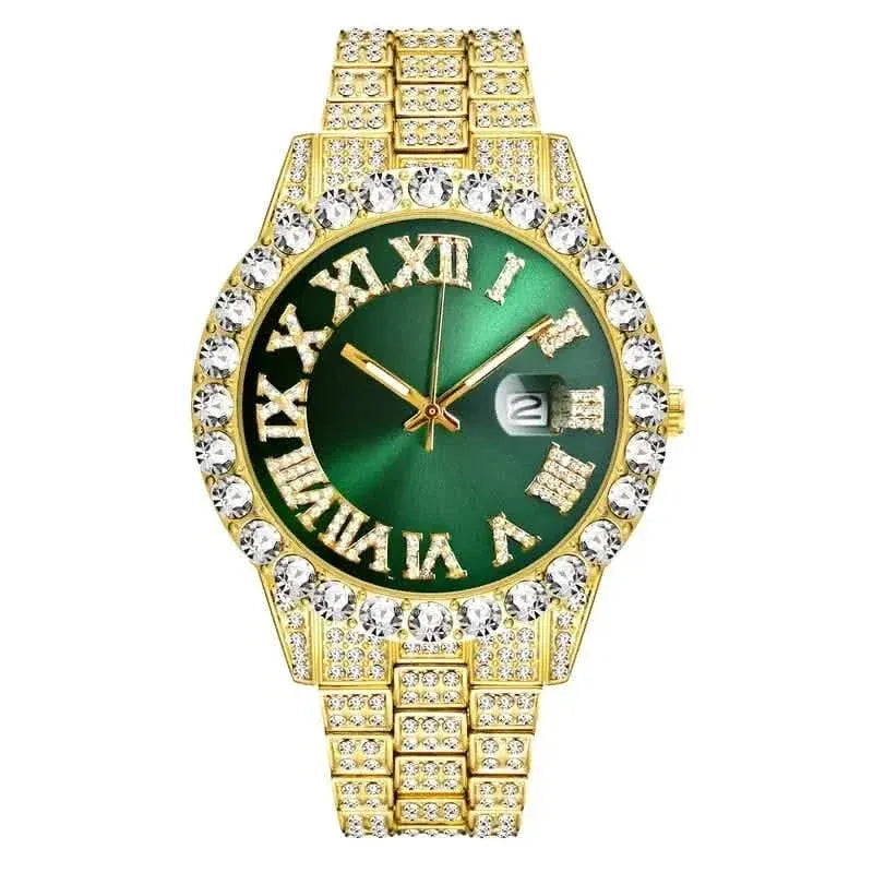 Men's Gypsophila Large Dial Waterproof Quartz Watch - A-1 Thread Vault