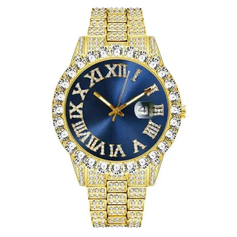 Men's Gypsophila Large Dial Waterproof Quartz Watch - A-1 Thread Vault