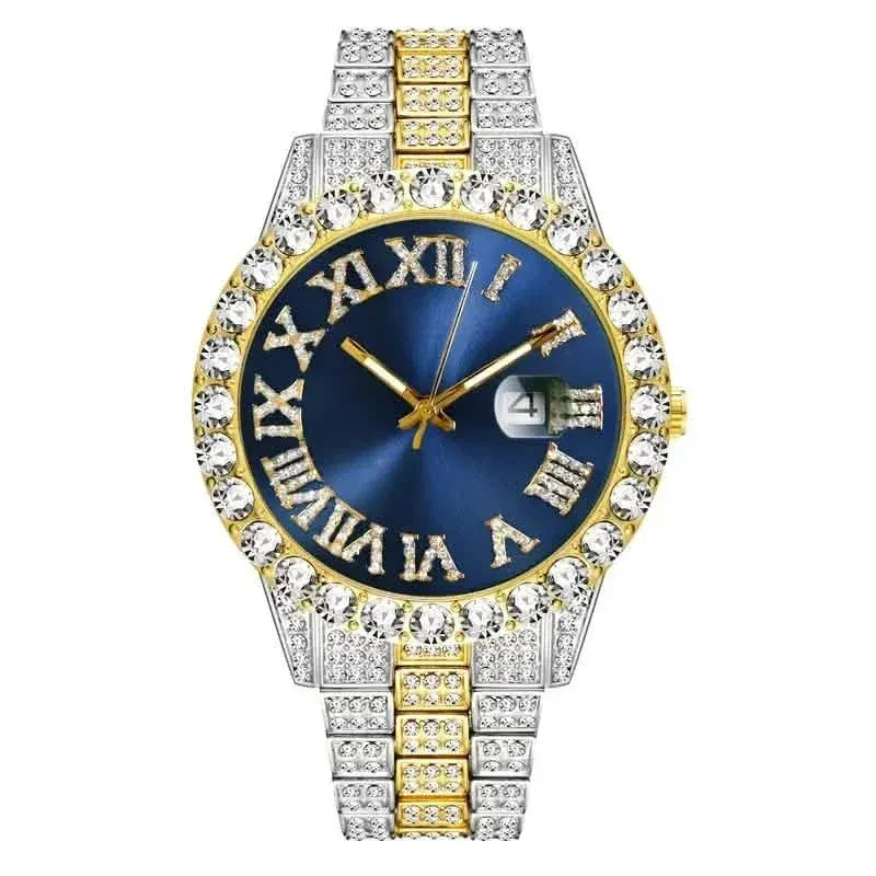 Men's Gypsophila Large Dial Waterproof Quartz Watch - A-1 Thread Vault