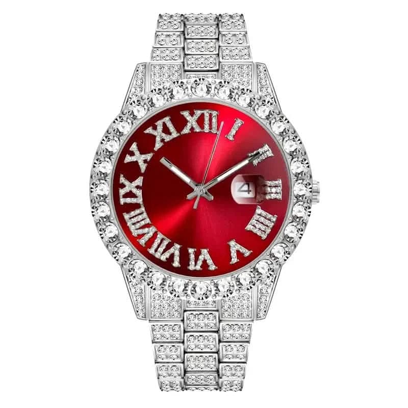 Men's Gypsophila Large Dial Waterproof Quartz Watch - A-1 Thread Vault