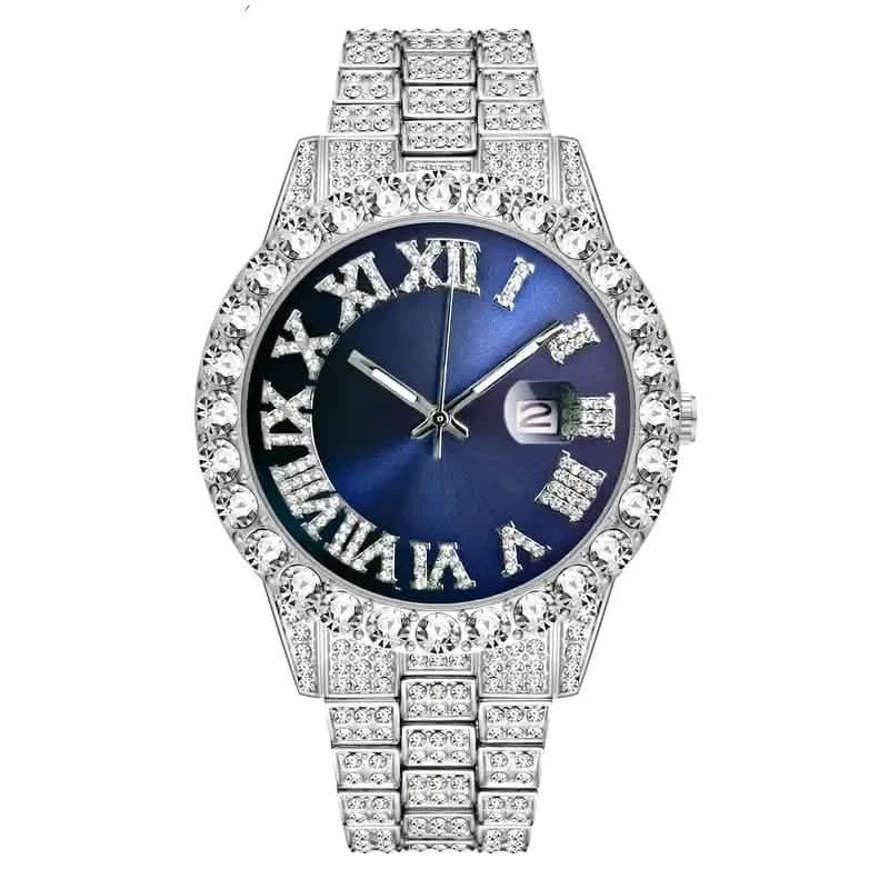 Men's Gypsophila Large Dial Waterproof Quartz Watch - A-1 Thread Vault