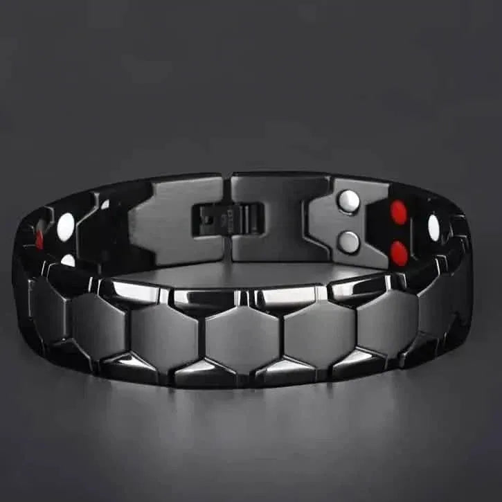 Men's Titanium Magnetic Bracelet 4-in-1 Energy - A-1 Thread Vault