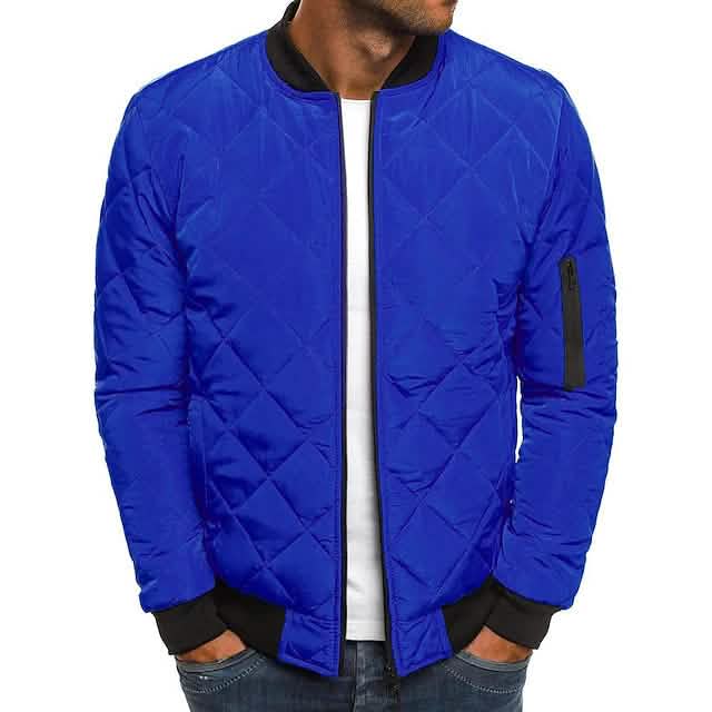 Men's Bomber Quilted Diamond Padded Jacket - A-1 Thread Vault