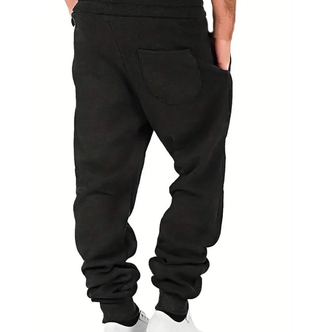 Men's Slim Fit Casual Trousers Drawstring Waist Sweatpants - A-1 Thread Vault