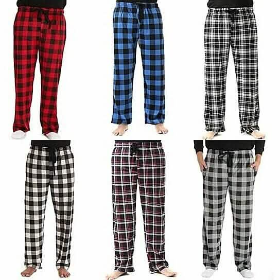 Men's Ultra Soft Flannel Plaid Pajama Lounge Pants - A-1 Thread Vault