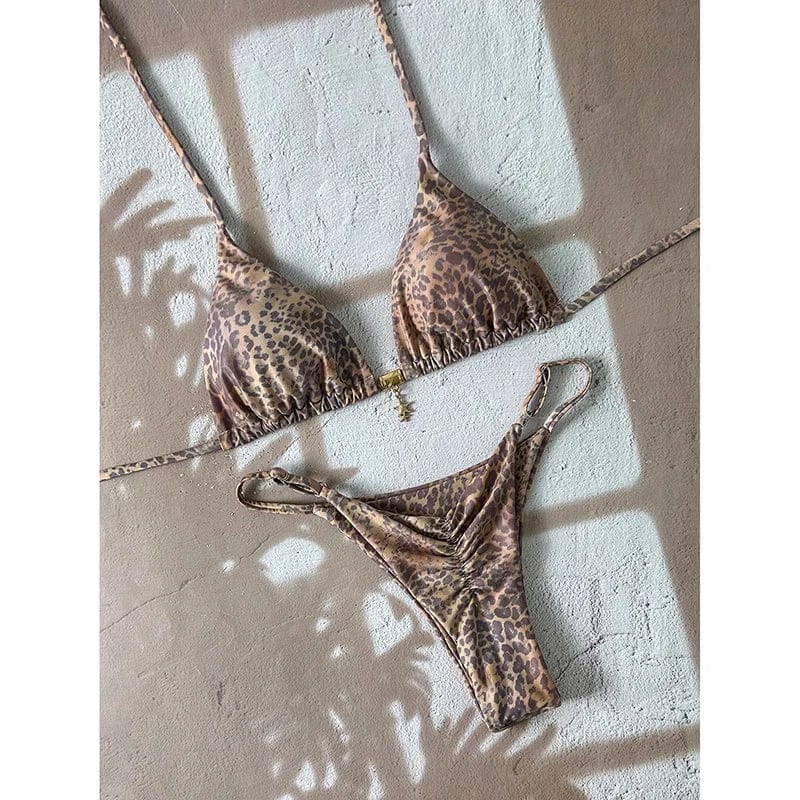 Micro Bikini Women Swimsuit Two-Piece Bathing Suit Woman Swimwear 2026 Sexy Leopard Push Up Thong Bikinis Sets Beachwear Summer - A-1 Thread Vault