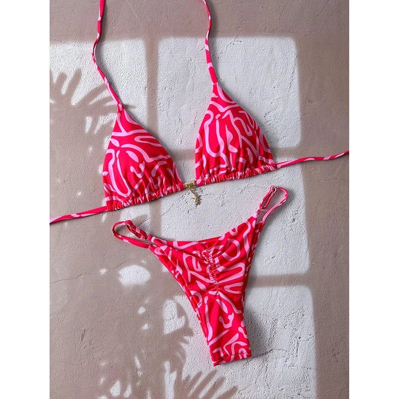 Micro Bikini Women Swimsuit Two-Piece Bathing Suit Woman Swimwear 2026 Sexy Leopard Push Up Thong Bikinis Sets Beachwear Summer - A-1 Thread Vault