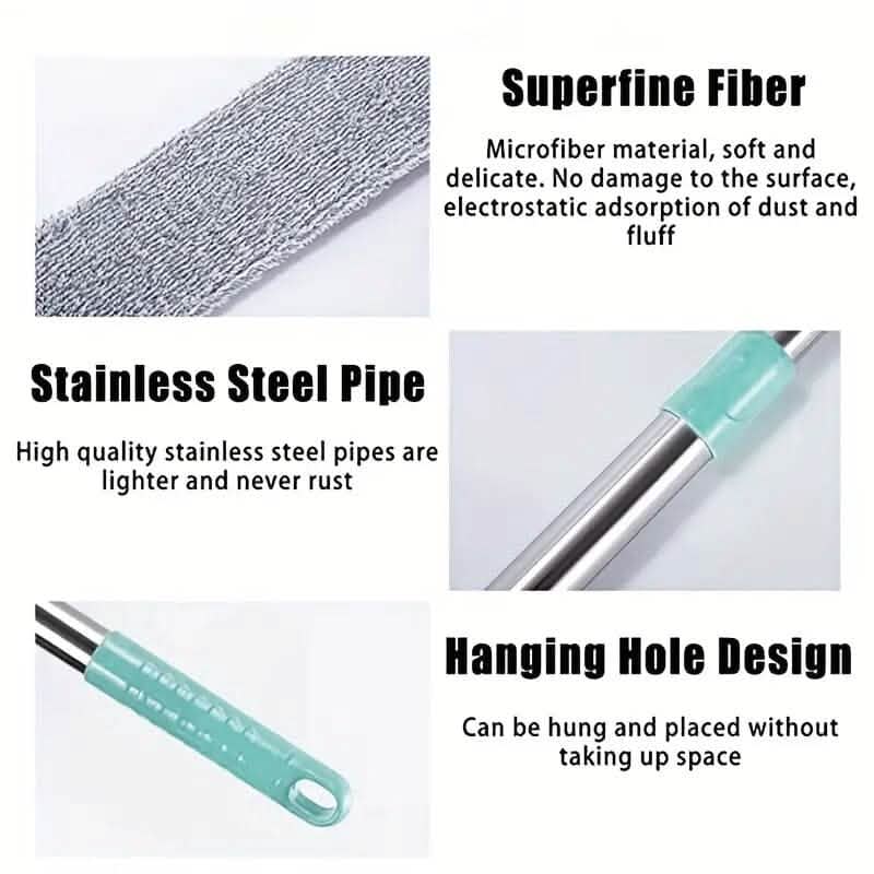 Microfiber Wet Dry Retractable Dusting Brush with Extension Rod - A-1 Thread Vault