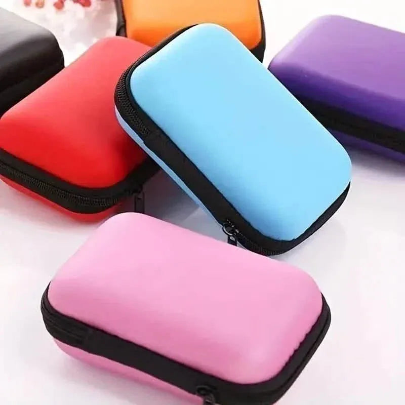 Mini Travel Portable Zippered Earphone, Coin, Jewelry, Accessory Box - A-1 Thread Vault