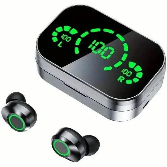Mini Wireless Earbuds with Digital Display - True Wireless Stereo Earphones - A-1 Thread Vault