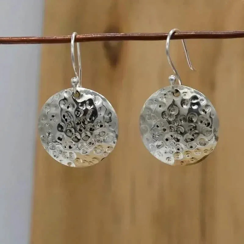 Minimalist Concave and Convex Small Round Earrings - A-1 Thread Vault
