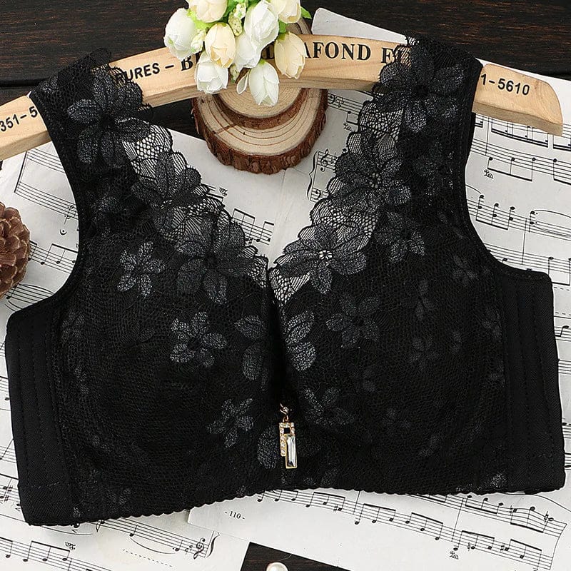 Minimizer Full Cup Brassiere Vest Bra Women Large Size Soft Sexy Lace Push Up Bra Sleeping Underwear Lingerie Women Clothing - A-1 Thread Vault