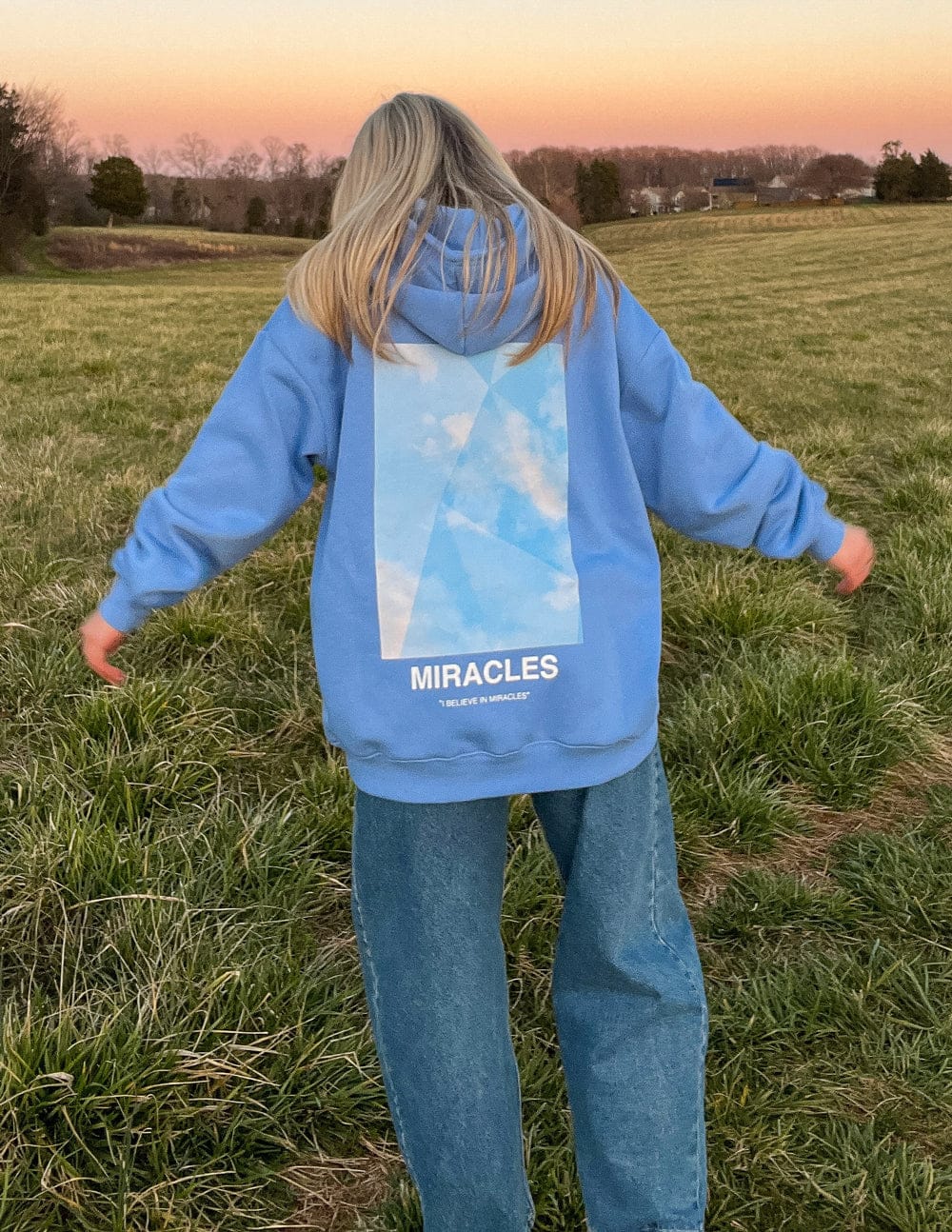 Miracles Blue Unisex Hoodie - A-1 Thread Vault