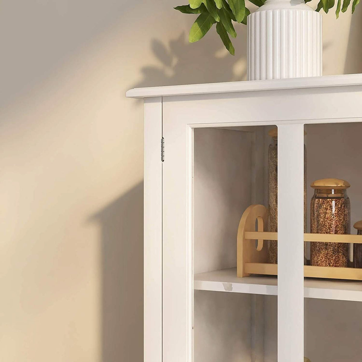 Modern Storage Cabinet with Metal Handles - A-1 Thread Vault