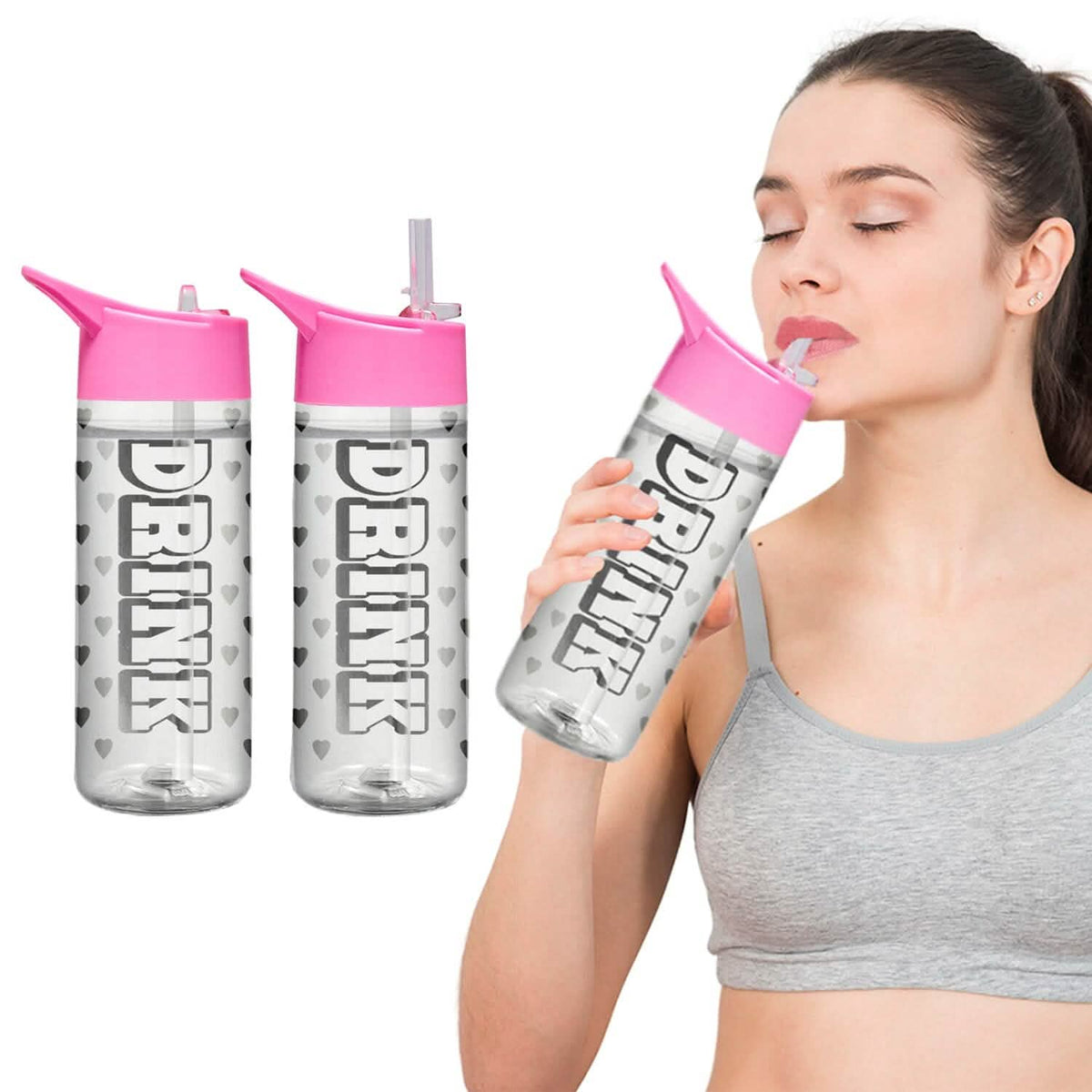 Motivational Leak Proof 32 Oz Water Bottles With Removable Straw - A-1 Thread Vault