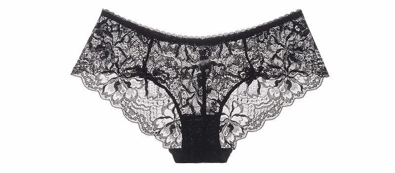 MOYISU Summer Lingerie Set Sheer French Lace Minimiser Bra Briefs Ultra Thin Sexy Women's Underwear Big Bust Sexy Tushy & Panty - A-1 Thread Vault