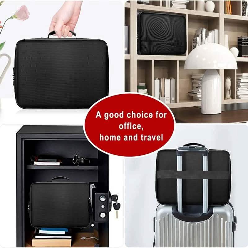 Multi-Layer Document Tickets Storage Bag Certificate File Organizer Case - A-1 Thread Vault