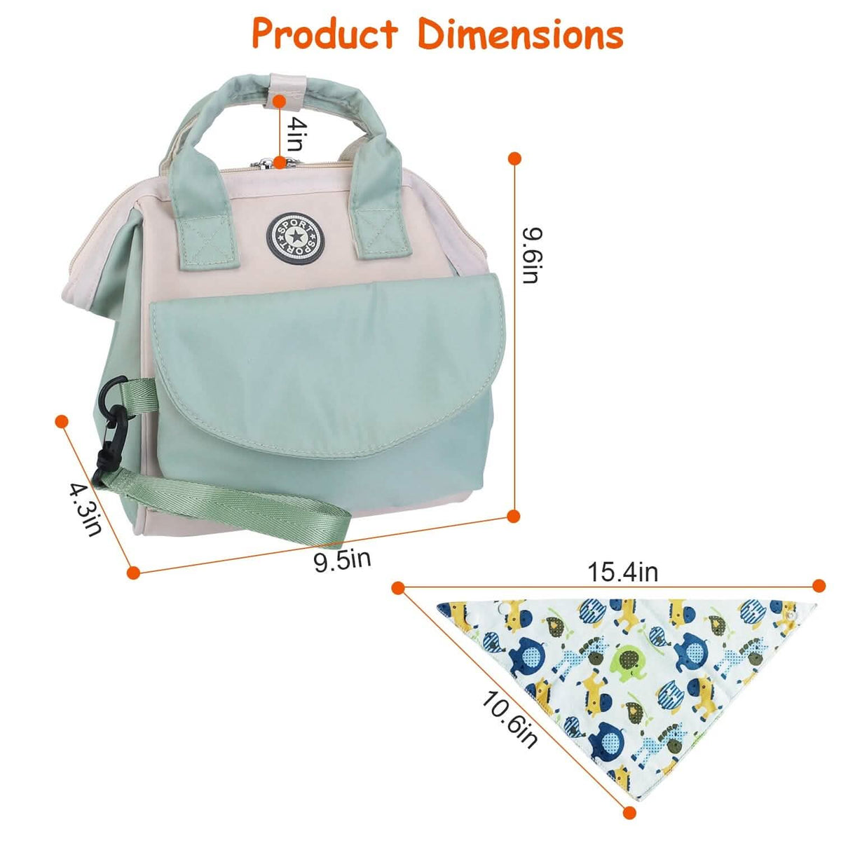 Multifunctional Diaper Changing Bag with 2 Insulated Pockets Commute Bag - A-1 Thread Vault