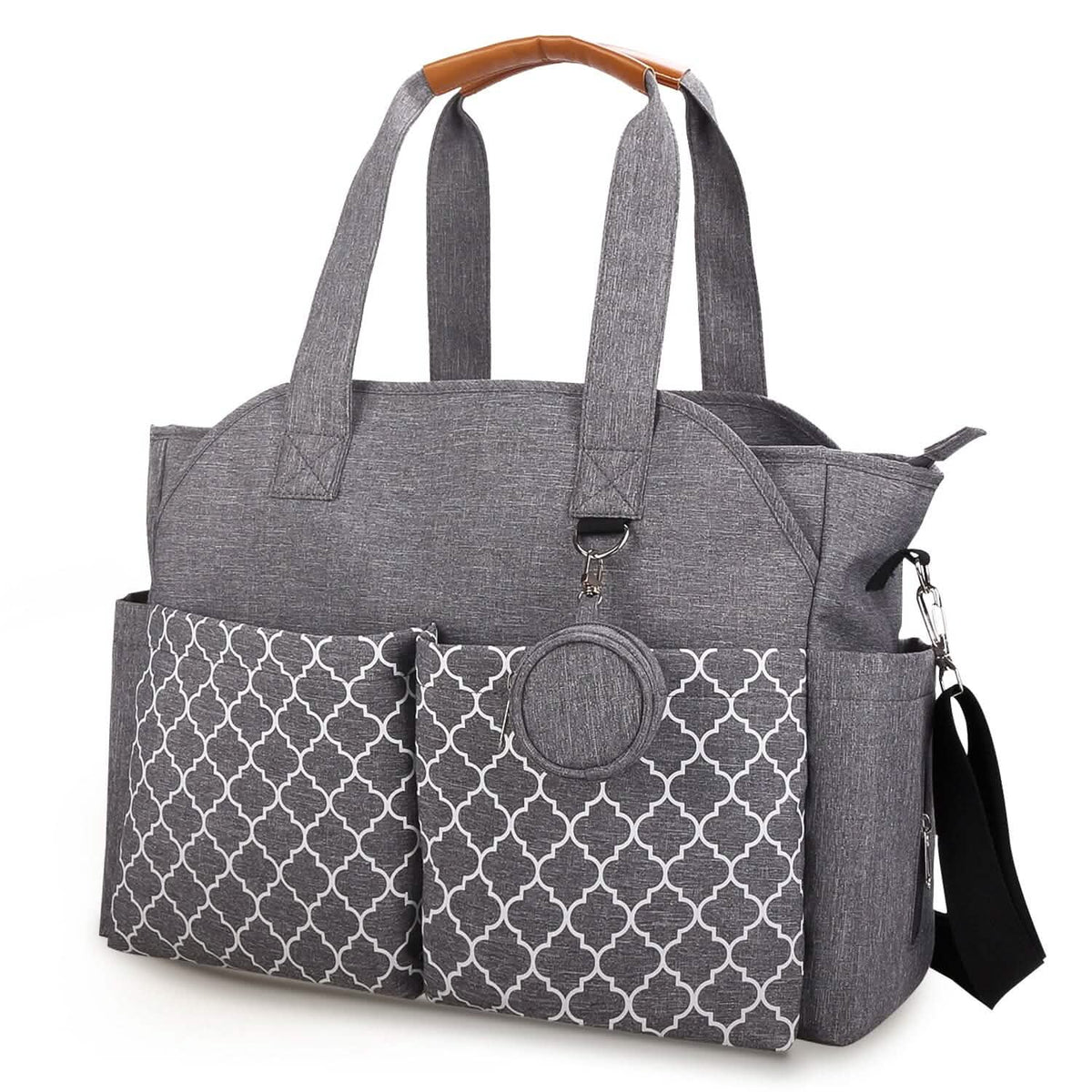 Multifunctional Diaper Changing Tote Bag with Adjustable Messenger Strap - A-1 Thread Vault
