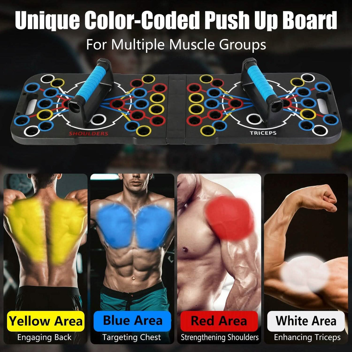 Multifunctional Push Up Board Home Strength Training Equipment with 15 Fitness Accessories - A-1 Thread Vault